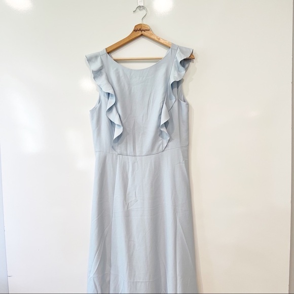 NWT Ted Baker Tie the Knot Ardenia Waterfall Ruffle Gown Dress - Picture 7 of 16